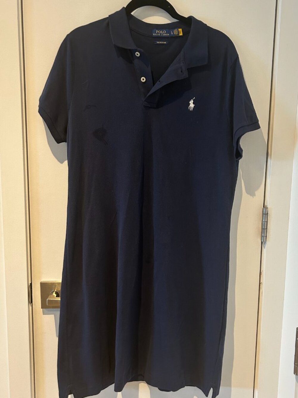 Polo Mesh Mini Dress
